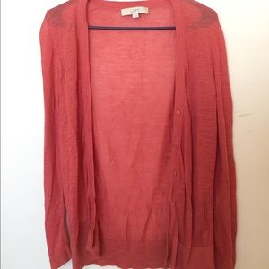 LOFT button up cardigan size M